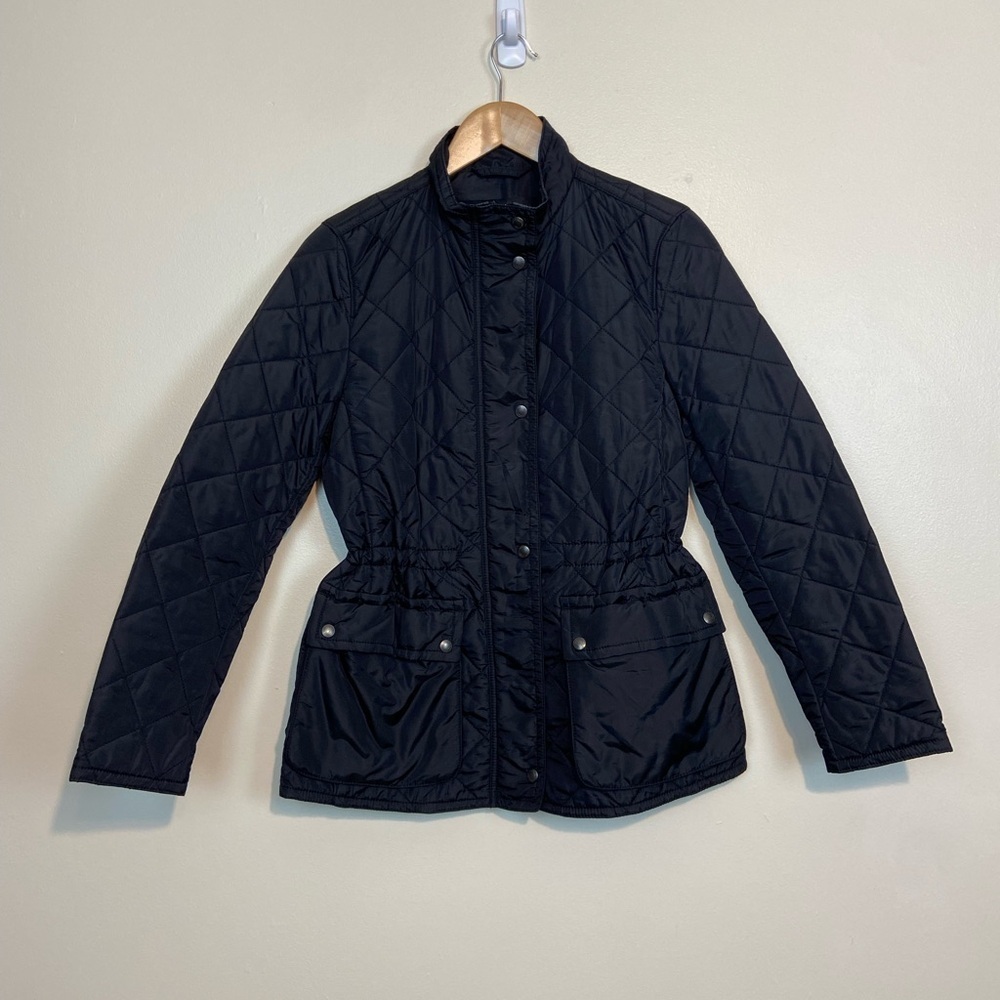 COACH Black Quilted Nylon Jacket – Size Small
